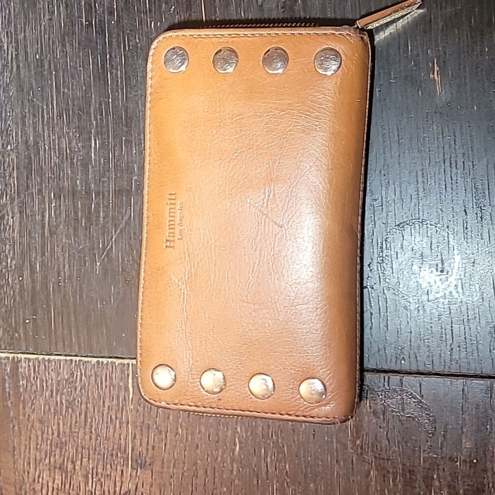 Hammitt  tan with gold  wallet